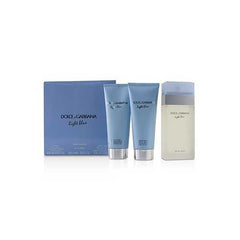 Light Blue Coffret:Eau De Toilette Spray 100ml/3.3oz + Body Cream 100ml/3.3oz + B & S Gel 100ml/3.3oz  3pcs