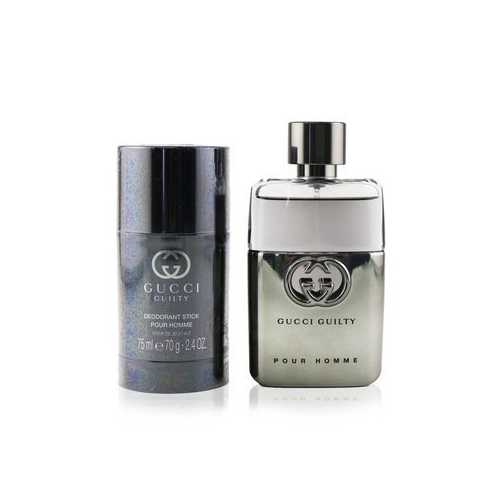 Guilty Pour Homme Coffret: Eau De Toilette Spray 50ml/1.6oz + Deodorant Stick 75ml/2.4oz  2pcs